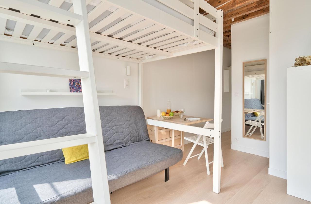 Stylish Mezzanine Studio In The Heart Of Paris 3F Zewnętrze zdjęcie